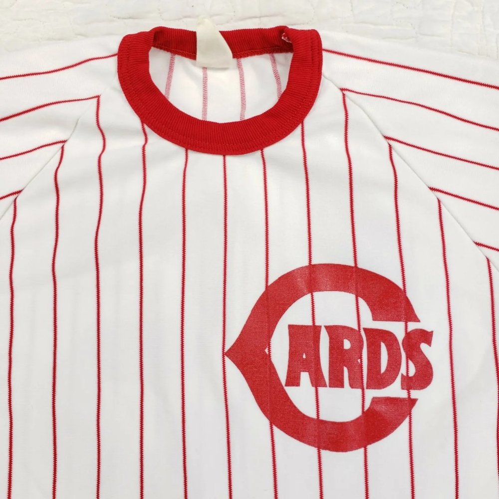 Vtg 60s St Louis Cardinals McCarver USA Made Jersey Southern Athletic Pinstripe - Picture 6 of 9